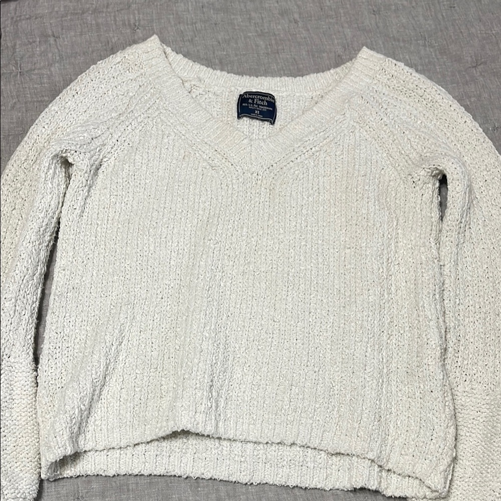Women's Cream A&F Sweater